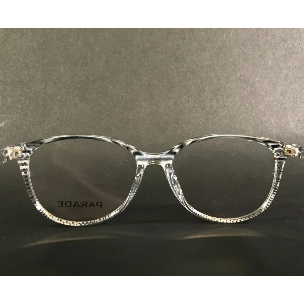 Parade Eyeglasses Frames Q-Series 1770 GREY STRIPE Cat Eye Full Rim 52-16-140